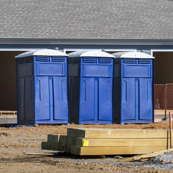 what is the maximum capacity for a single portable toilet in Mammoth WV